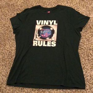 “Vinyl Rules” graphic T